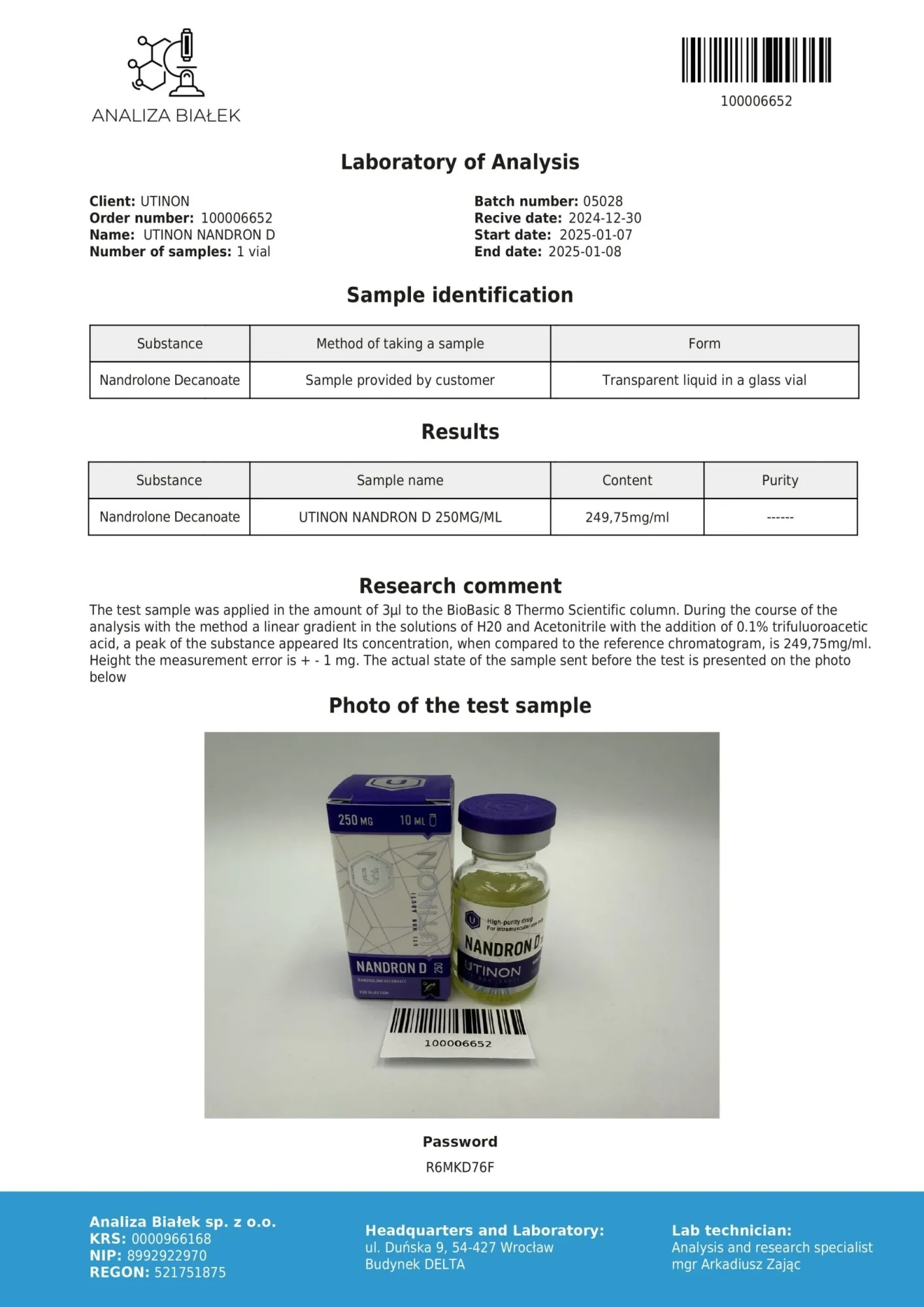 Nandrolone Decanoate — photo 2