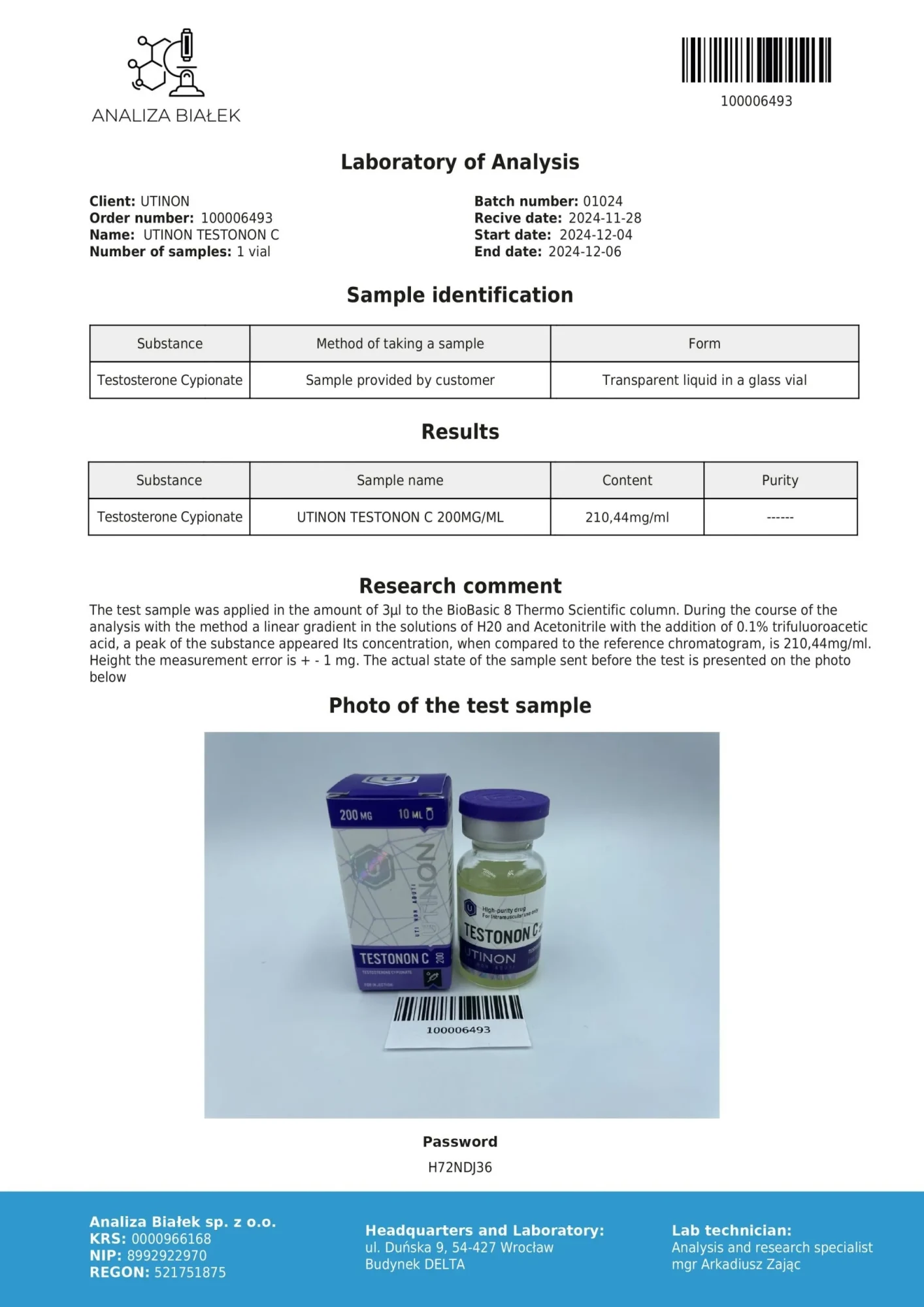 Testosterone Cypionate — photo 2